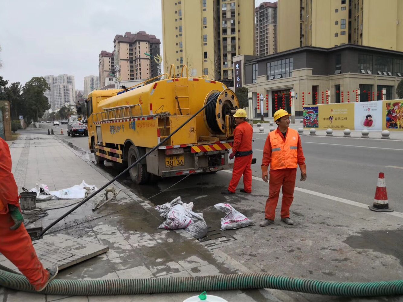 准格尔排污管道清淤-管道清洗